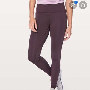Lululemon - Fast as Fleece Tight - Plum - 8
